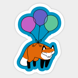 Balloon Fox Sticker